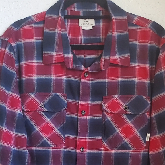 MEN'S VANS OFF THE WALL PLAID SHIRT SZ XL - Picture 7 of 7